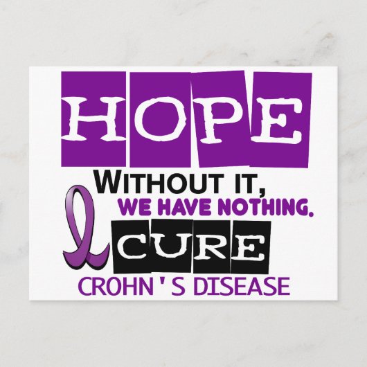 Crohn's Disease HOPE 2 Briefkaart (Voorkant)