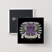 Crohn's Disease Hope Love Cure Vierkante Button 5,1 Cm (Voorkant /achterkant)