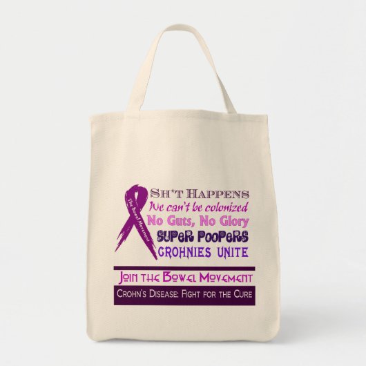 Crohn's Disease Humor Tote Bag (Voorkant)