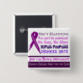 Crohn's Disease Humor Vierkante Button 5,1 Cm (Voorkant /achterkant)