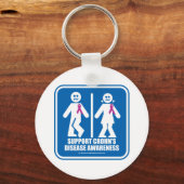 Crohn's Disease Restroom Sign Sleutelhanger (Voorkant)