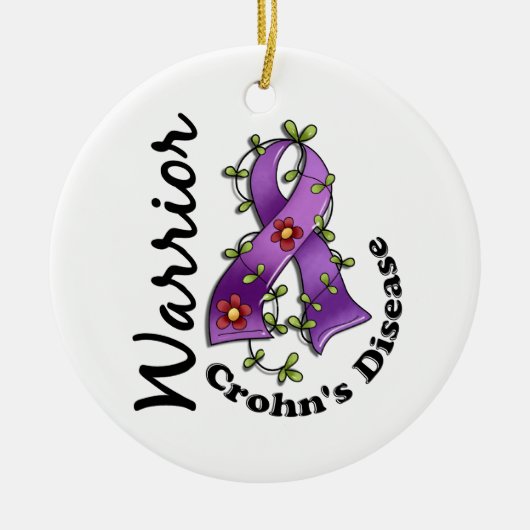 Crohn's Disease Warrior 15 Keramisch Ornament (Voorkant)