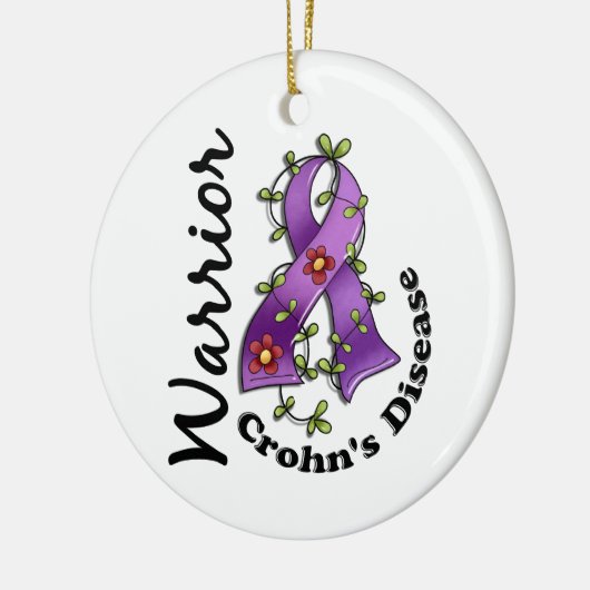 Crohn's Disease Warrior 15 Keramisch Ornament (Links)