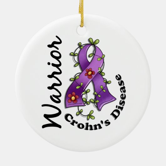 Crohn's Disease Warrior 15 Keramisch Ornament (Achterkant)