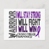 Crohn's Disease Warrior Briefkaart (Voorkant)