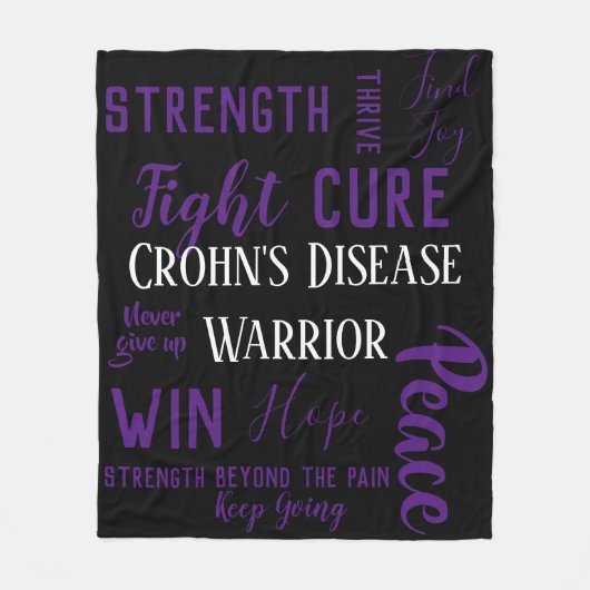 Crohn's Disease Warrior deken (Voorkant)