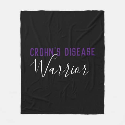 Crohn's Disease Warrior Fleece Deken (Voorkant)