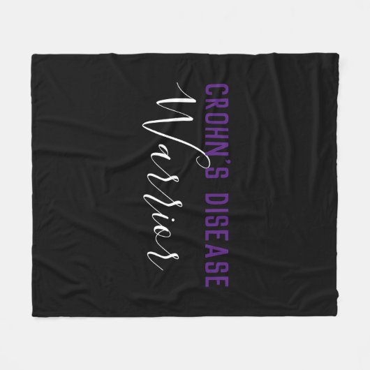 Crohn's Disease Warrior Fleece Deken (Voorkant (Horizontaal))