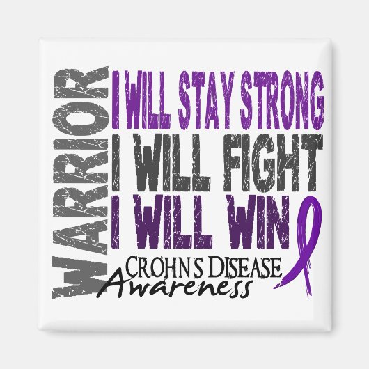 Crohn's Disease Warrior Magneet (Voorkant)