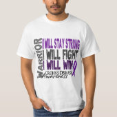 Crohn's Disease Warrior T-shirt (Voorkant)