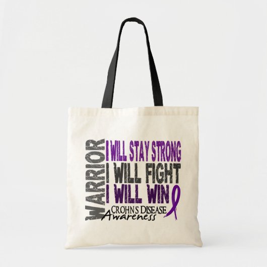 Crohn's Disease Warrior Tote Bag (Voorkant)
