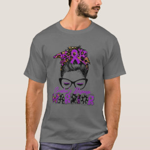 Crohn's Disease Warrior Women Glasses Bun Le T-shirt