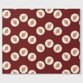 Croissant Artwork Art Food Brunch Wrapping Paper Cadeaupapier (Vlak)