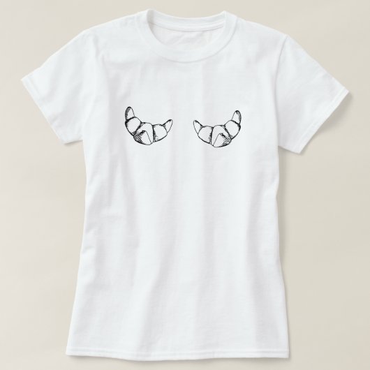 Croissant bakken shirt (Design voorkant)