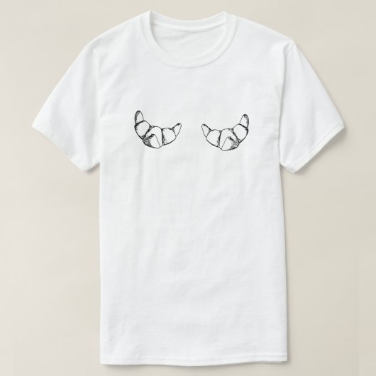 Croissant bakken shirt (Design voorkant)