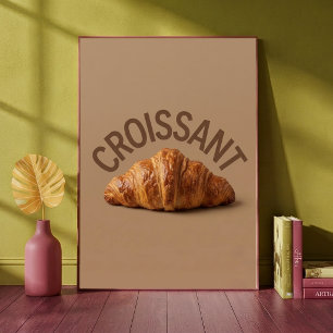 Croissant Banketbakkerij Gebak Kunst Gezellige Keu Poster