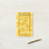 Croissant Boodschappenlijst Post-it® Notes (Op bureau)