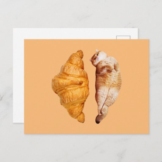 Croissant Briefkaart (Voorkant / Achterkant)
