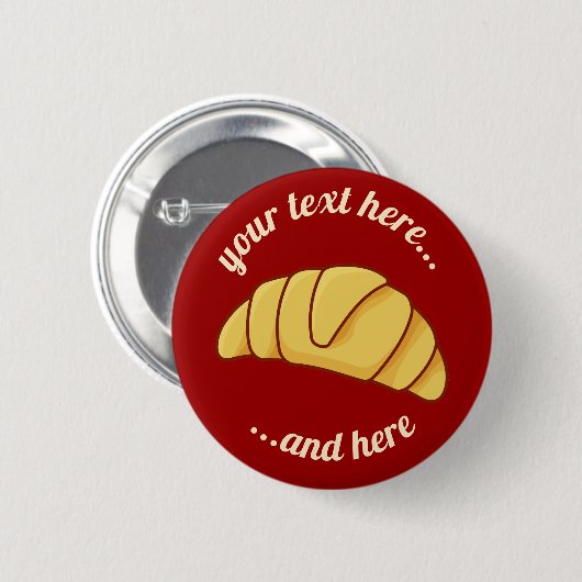 Croissant Button (Voorkant /achterkant)