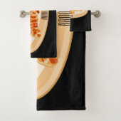 Croissant cartoon illustratie bad handdoek (Insitu)