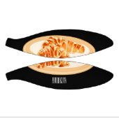 Croissant cartoon illustratie basketbal (Panelen)