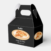 Croissant cartoon illustratie bedankdoosjes (Achterkant)