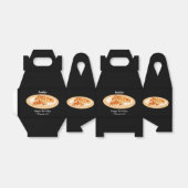 Croissant cartoon illustratie bedankdoosjes (Uitgevouwen)