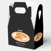 Croissant cartoon illustratie bedankdoosjes (Geopend)