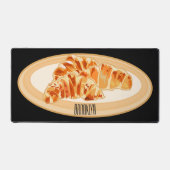 Croissant cartoon illustratie bureaumat (Voorkant)
