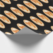 Croissant cartoon illustratie cadeaupapier (Hoek)