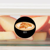 Croissant cartoon illustratie labels (Aangebracht)