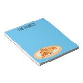 Croissant cartoon illustratie notitieblok (Schuin)