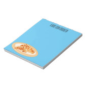 Croissant cartoon illustratie notitieblok (Linkerzijde)