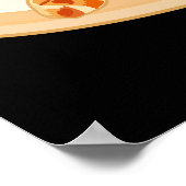 Croissant cartoon illustratie poster (Hoek)