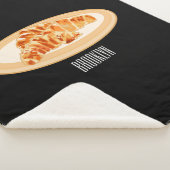 Croissant cartoon illustratie sherpa deken (3/4)