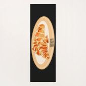 Croissant cartoon illustratie yogamat (Achterkant)