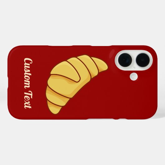 Croissant Case-Mate iPhone Case (Achterkant (horizontaal))