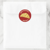 Croissant Classic Round Sticker (Tas)