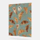 Croissant Crawl Cats, Coffee & French Bakery Chaos Acryl Bord (Hoek)