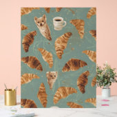 Croissant Crawl Cats, Coffee & French Bakery Chaos Acryl Bord (Huwelijk)