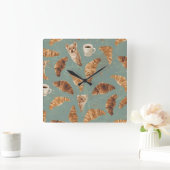 Croissant Crawl Cats, Coffee & French Bakery Chaos Vierkante Klok (Huis)