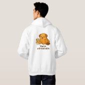 Croissant Dog Hoodie (Achterkant volledig)