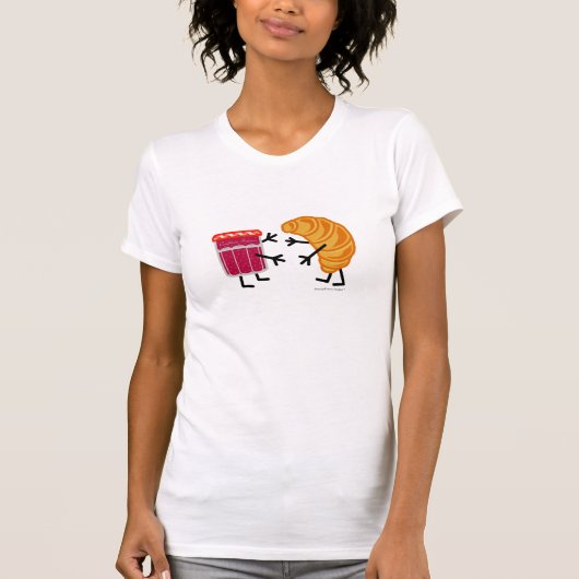 Croissant en Jam - T-shirt (Voorkant)
