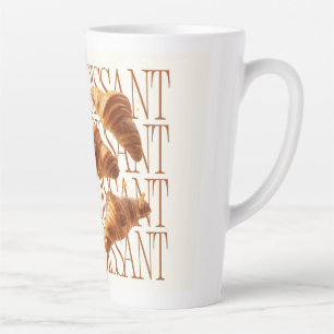 Croissant Esthetische Voedselposter – Franse Bakke Latte Mok
