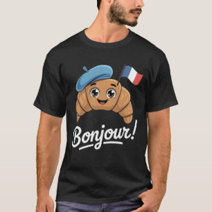 Croissant Frans Gezegde Quote Frankrijk Bakken Bre T-shirt