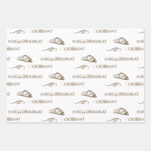 Croissant French Bakery  Pain au Chocolat Inpakpapier Vel (Voorkant 3)