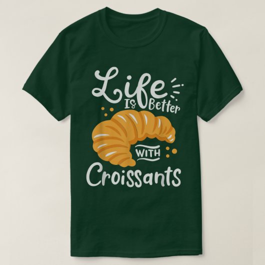 Croissant French Baking  T-shirt (Design voorkant)