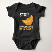 Croissant Funny Food Pun Romper (Voorkant)