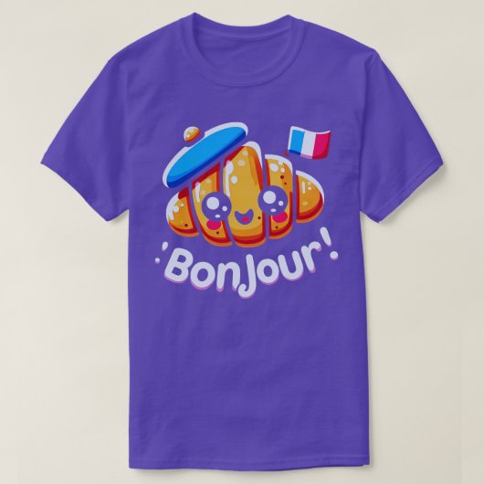 Croissant Grappig Frans Bakken Quote 1 T-shirt (Design voorkant)