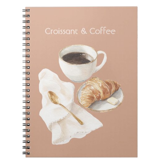 Croissant & Koffie Notitieboek (Voorkant)